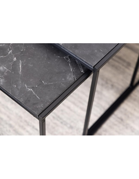 ACTONA KOMPLET STOLIKÓW INFINITY CZARNE