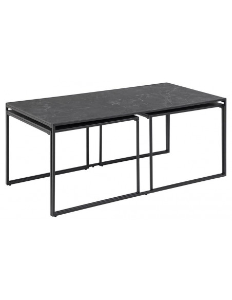 ACTONA KOMPLET STOLIKÓW INFINITY CZARNE