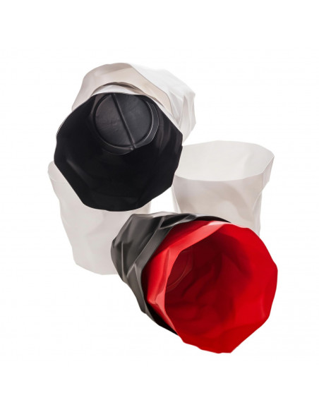 D2.DESIGN KOSZ NA ŚMIECI "PAPIER" CZARNY