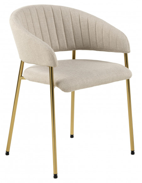 ACTONA KRZESŁO ANN BEŻOWE/ZŁOTE