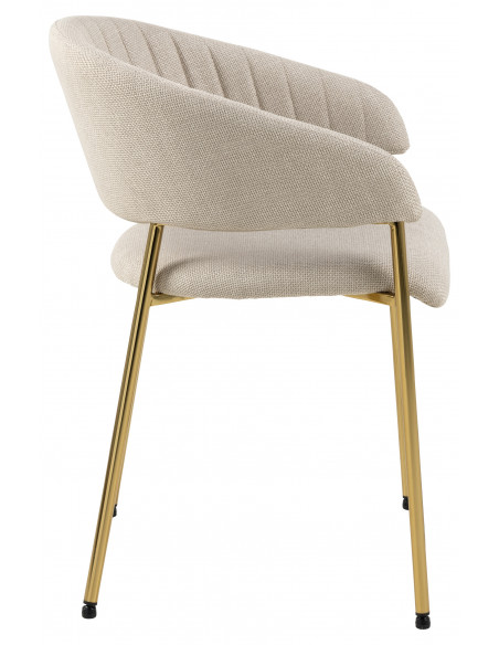 ACTONA KRZESŁO ANN BEŻOWE/ZŁOTE