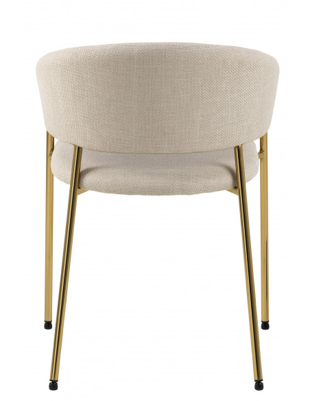 ACTONA KRZESŁO ANN BEŻOWE/ZŁOTE