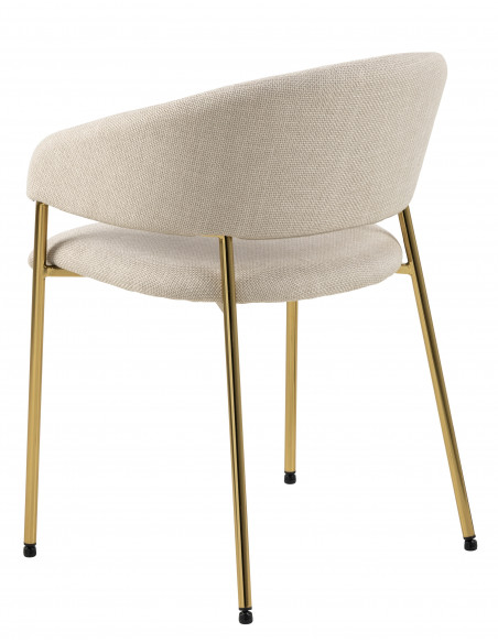 ACTONA KRZESŁO ANN BEŻOWE/ZŁOTE