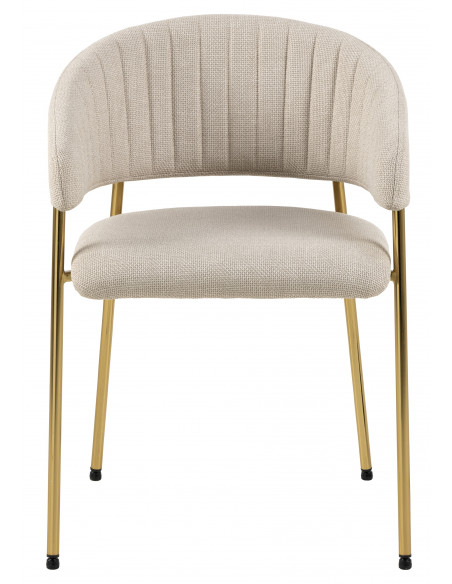 ACTONA KRZESŁO ANN BEŻOWE/ZŁOTE