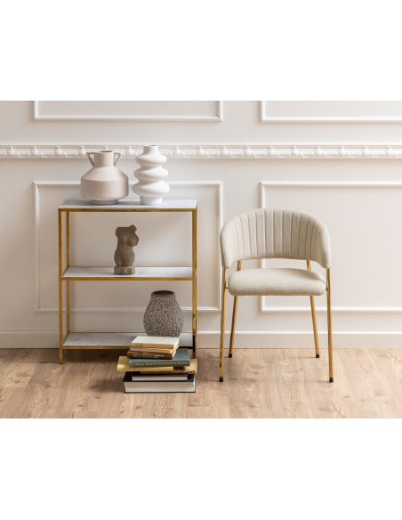 ACTONA KRZESŁO ANN BEŻOWE/ZŁOTE