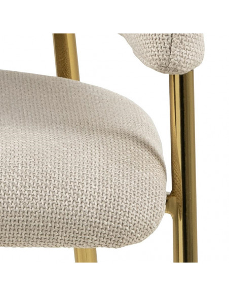 ACTONA KRZESŁO ANN BEŻOWE/ZŁOTE