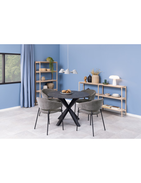 ACTONA KRZESŁO ANN SZARE/CZARNE