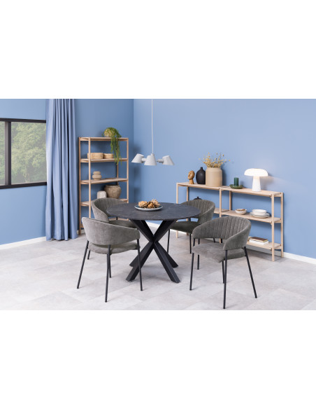 ACTONA KRZESŁO ANN SZARE/CZARNE