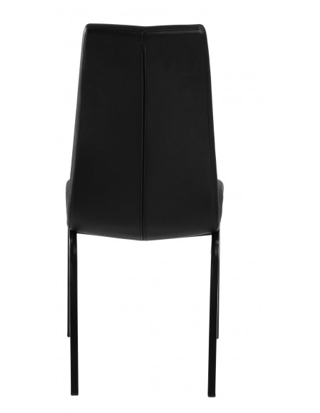 ACTONA KRZESŁO ASAMA BLACK PU CZARNE NOGI