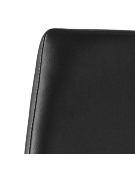 ACTONA KRZESŁO ASAMA BLACK PU CZARNE NOGI