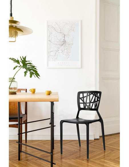 D2.DESIGN KRZESŁO BUSH CZARNE