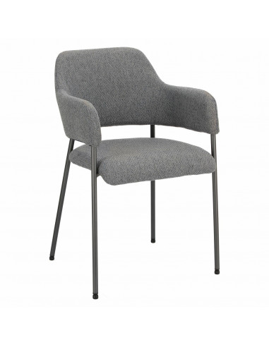 INTESI KRZESŁO GATO CIEMNOSZARE