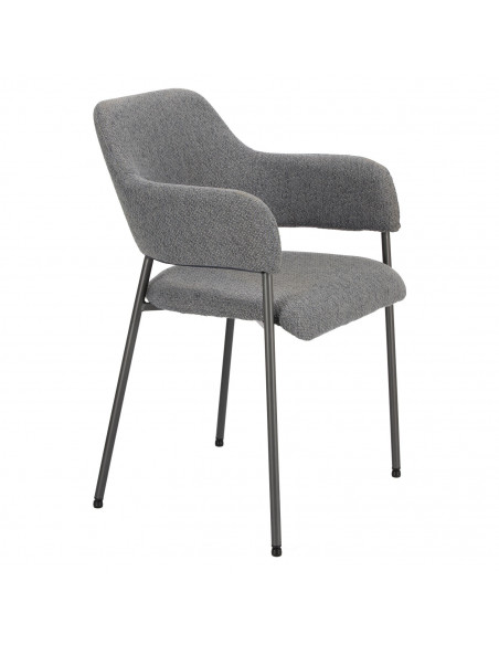 INTESI KRZESŁO GATO CIEMNOSZARE