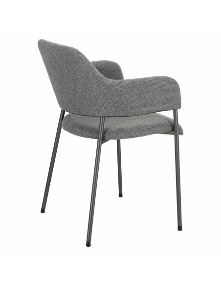 INTESI KRZESŁO GATO CIEMNOSZARE