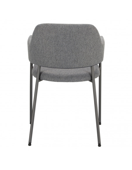 INTESI KRZESŁO GATO CIEMNOSZARE