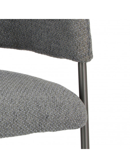 INTESI KRZESŁO GATO CIEMNOSZARE