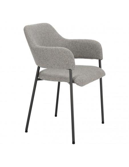 INTESI KRZESŁO GATO JASNOSZARE