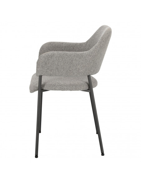 INTESI KRZESŁO GATO JASNOSZARE