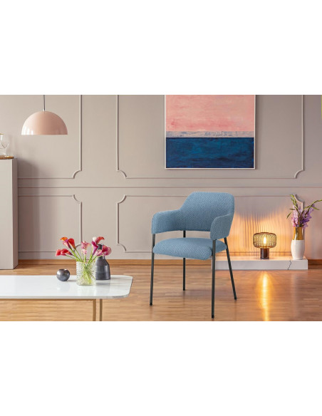 INTESI KRZESŁO GATO NIEBIESKIE