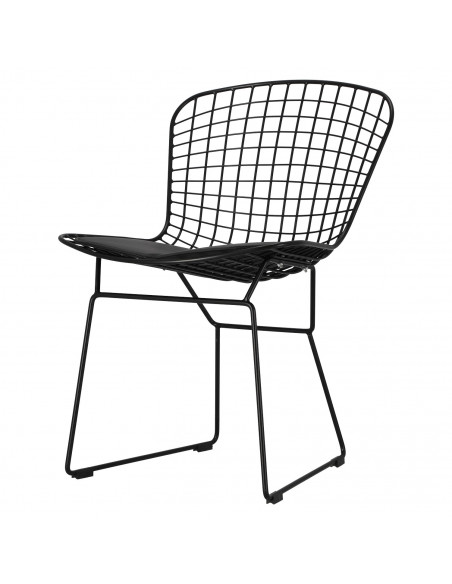 D2.DESIGN KRZESŁO HARRY CZARNE / CZARNA PODUSZKA