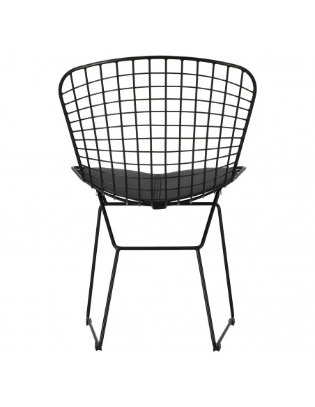 D2.DESIGN KRZESŁO HARRY CZARNE / CZARNA PODUSZKA