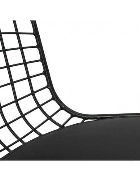 D2.DESIGN KRZESŁO HARRY CZARNE / CZARNA PODUSZKA