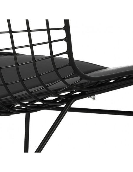 D2.DESIGN KRZESŁO HARRY CZARNE / CZARNA PODUSZKA