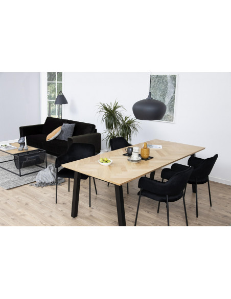 ACTONA KRZESŁO LIMA Z PODŁOKIETNIKAMI CZARNE