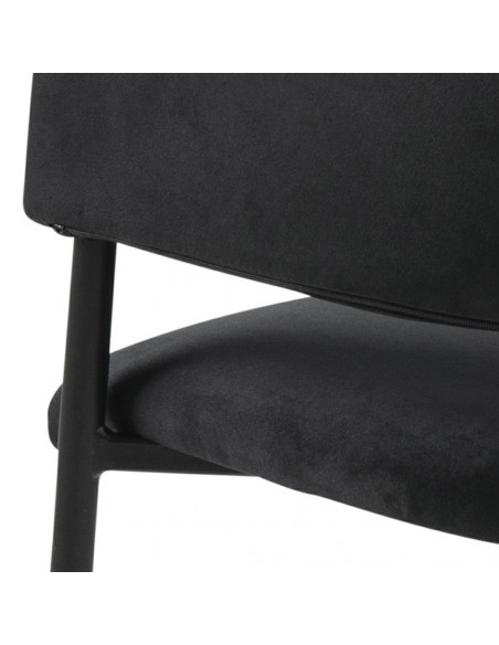 ACTONA KRZESŁO LIMA Z PODŁOKIETNIKAMI CZARNE