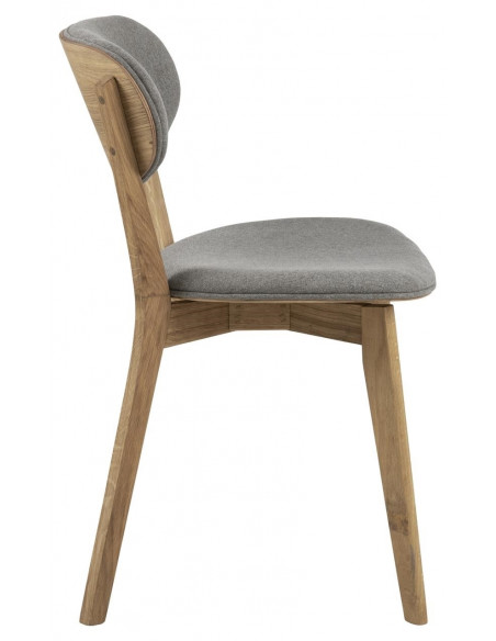 ACTONA KRZESŁO MINSK SZARE/ DĄB