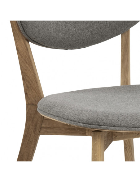 ACTONA KRZESŁO MINSK SZARE/ DĄB