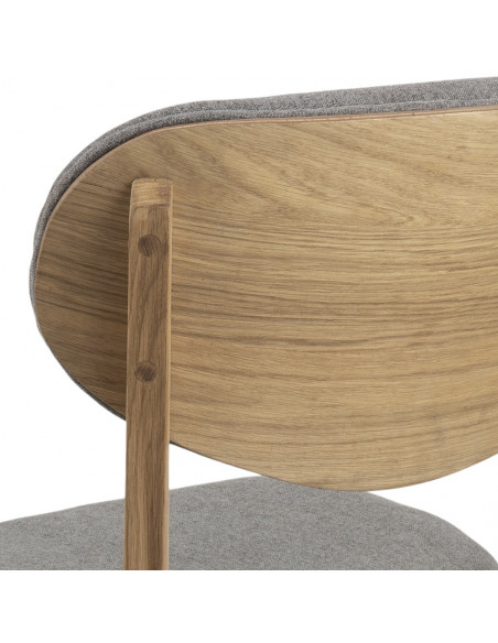 ACTONA KRZESŁO MINSK SZARE/ DĄB