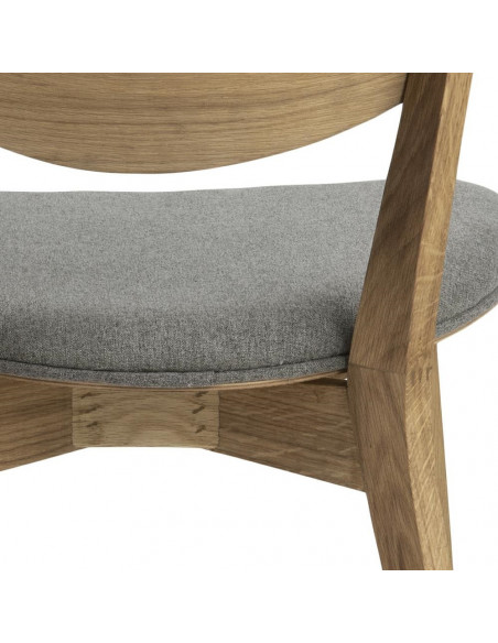 ACTONA KRZESŁO MINSK SZARE/ DĄB