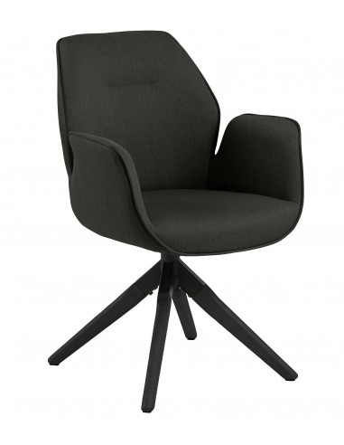 ACTONA KRZESŁO OBROTOWE AURA DARK GREY /BLACK AUTO RETURN