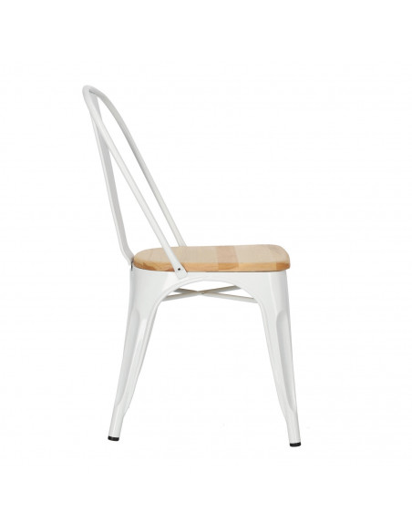 D2.DESIGN KRZESŁO PARIS WOOD BIAŁE SOSNA NATURALNA