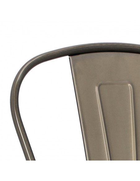 D2.DESIGN KRZESŁO PARIS WOOD METALI. SOSNA ORZECH