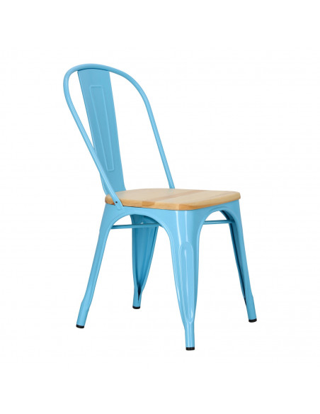 D2.DESIGN KRZESŁO PARIS WOOD NIEB. SOSNA NATURALNA