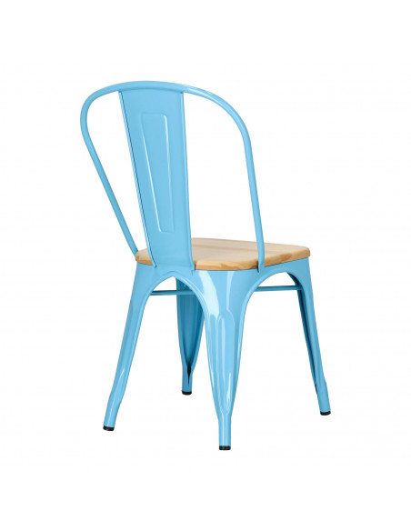 D2.DESIGN KRZESŁO PARIS WOOD NIEB. SOSNA NATURALNA