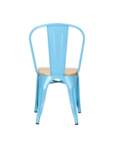 D2.DESIGN KRZESŁO PARIS WOOD NIEB. SOSNA NATURALNA