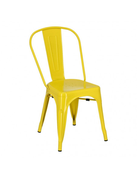 D2.DESIGN KRZESŁO PARIS ŻÓŁTE INSPIROWANE TOLIX