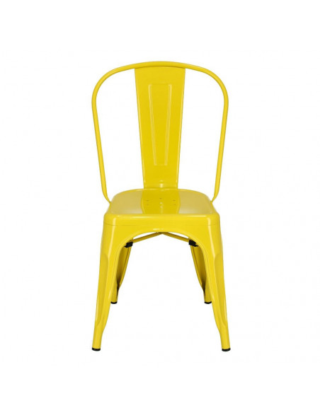 D2.DESIGN KRZESŁO PARIS ŻÓŁTE INSPIROWANE TOLIX