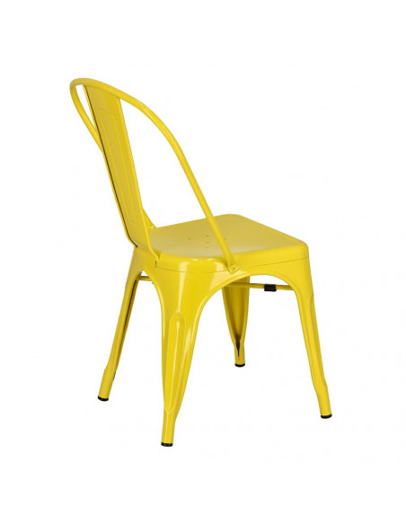 D2.DESIGN KRZESŁO PARIS ŻÓŁTE INSPIROWANE TOLIX