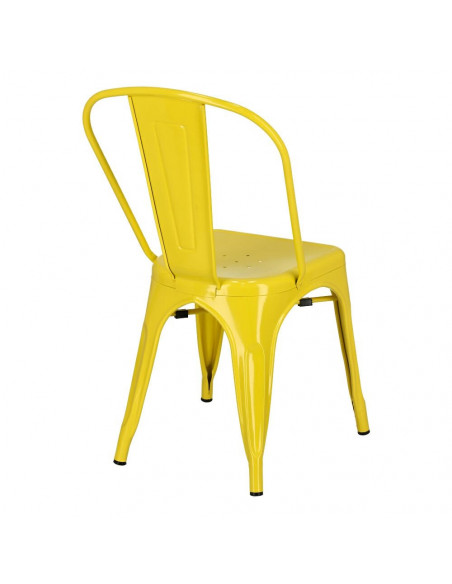 D2.DESIGN KRZESŁO PARIS ŻÓŁTE INSPIROWANE TOLIX
