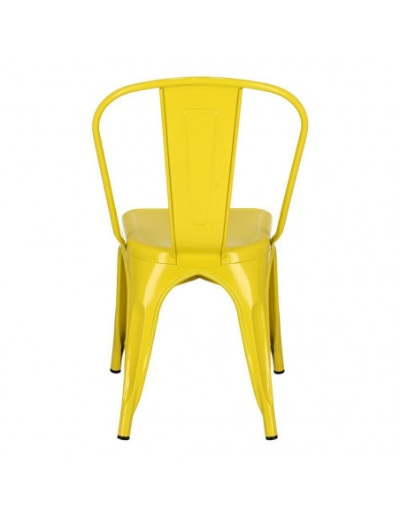 D2.DESIGN KRZESŁO PARIS ŻÓŁTE INSPIROWANE TOLIX