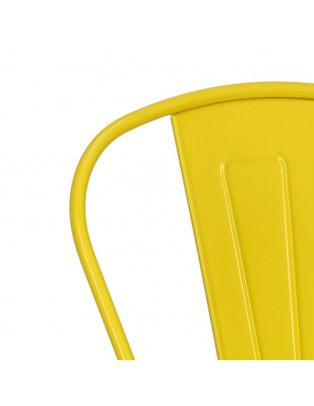 D2.DESIGN KRZESŁO PARIS ŻÓŁTE INSPIROWANE TOLIX