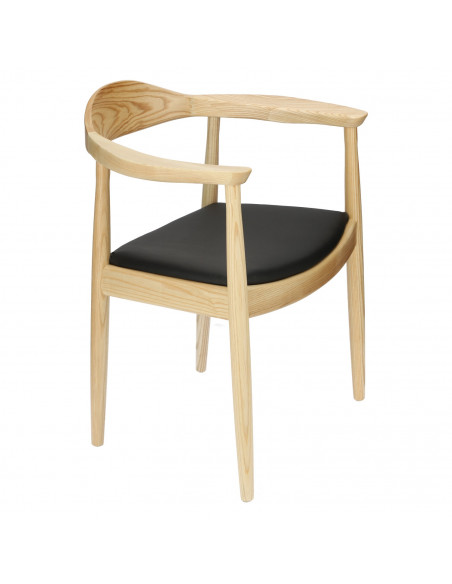 D2.DESIGN KRZESŁO PRESIDENT DREWNIANE NATURAL