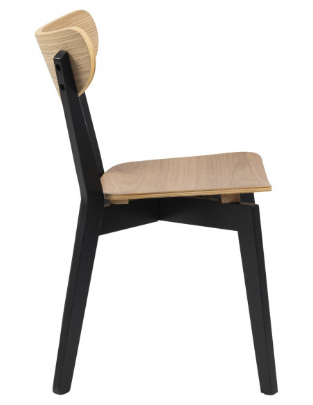 ACTONA KRZESŁO ROXBY NATURALNE CZARNE