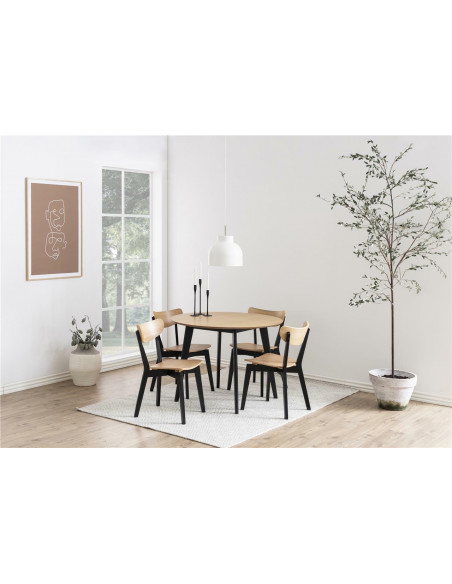 ACTONA KRZESŁO ROXBY NATURALNE CZARNE