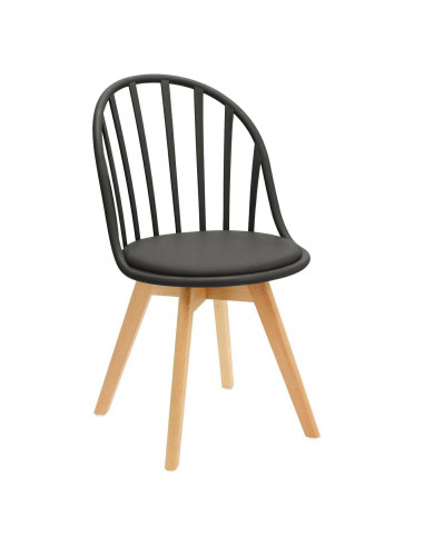 INTESI KRZESŁO SIRENA CZARNE