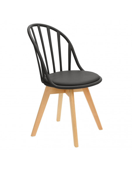 INTESI KRZESŁO SIRENA CZARNE